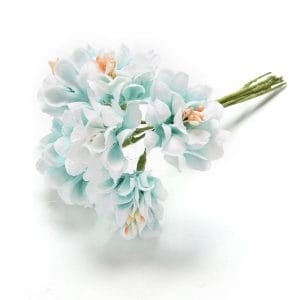 Artifical flowers - Light Blue (Pack of 6 flowers)