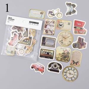 Vintage Ephemera or Die Cut Pack (45 pcs)