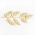 Glitter Leaves- Golden (Pack of 3)