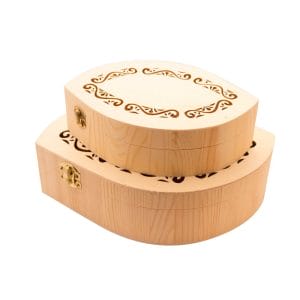 Mango shaped Boxes (Set of 2)