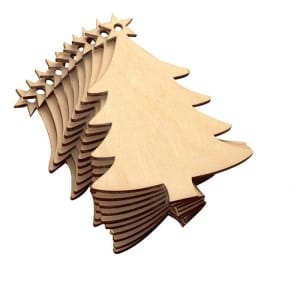Christmas Tree Wooden cuts - 5 pcs