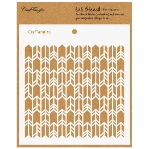 CrafTangles 6"x6" Stencil - Herringbone