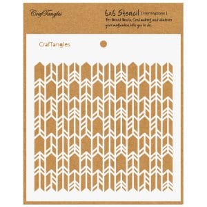 CrafTangles 6"x6" Stencil - Herringbone