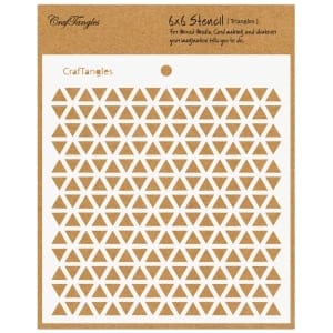 CrafTangles 6"x6" Stencil - Triangles