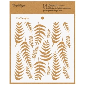 CrafTangles 6"x6" Stencil - Leaves