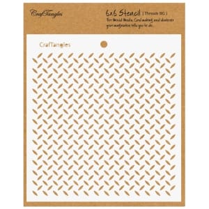 CrafTangles 6"x6" Stencil - Treads Background