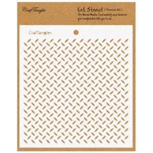 CrafTangles 6"x6" Stencil - Treads Background