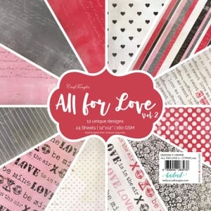 CrafTangles Scrapbook Paper Pack - All for Love Vol. 2 (12"x12")