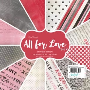 CrafTangles Scrapbook Paper Pack - All for Love Vol. 2 (6"x6")