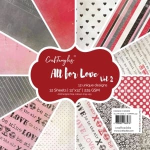 CrafTangles Scrapbook Paper Pack - All for Love Vol. 2 (12"x12")