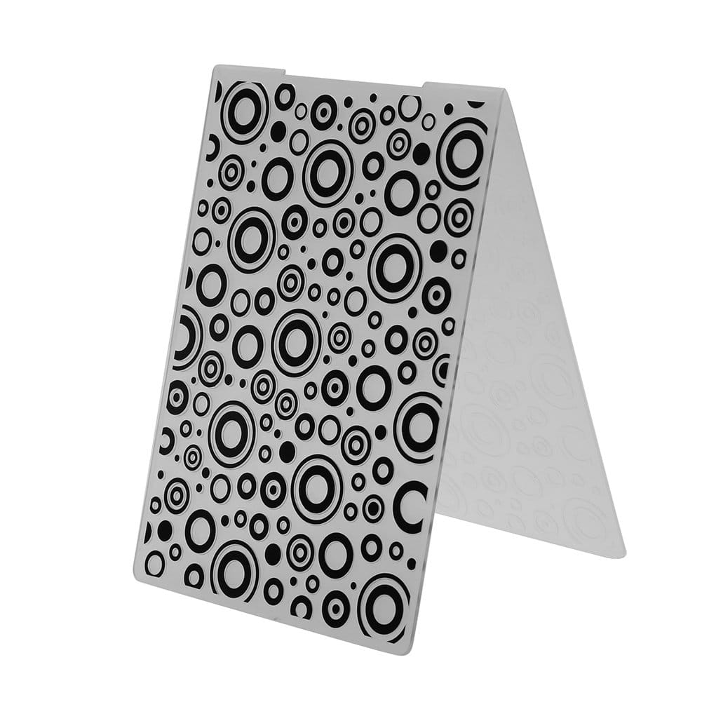 Embossing Folder - Circles (4"X5.5") EF 022 embossing folder circles Embossing Folder - Circles (4"X5.5")