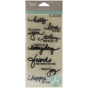 Hampton Art Clear Stamp - Handwritten Sentiments