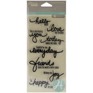Hampton Art Clear Stamp - Handwritten Sentiments