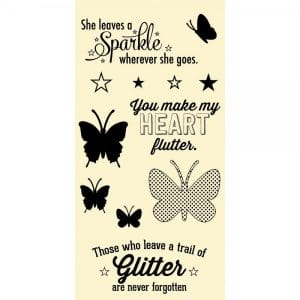 Hampton Art Clear Stamp - Butterflies