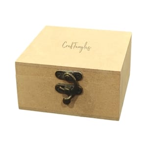 CrafTangles MDF Box (4 by 4 by 2 inches)