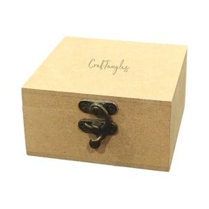 CrafTangles MDF Box (4 by 4 by 2 inches)
