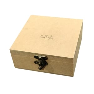 CrafTangles MDF Box (5 by 5 by 3 inches)