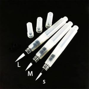 Portable water brush with barrel set (Set of 3) PWBS-02