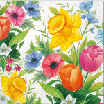 A pack of 13 by 13 inch Decpoupage Napkin Paper (SDL090300) - Set of 5 pcs