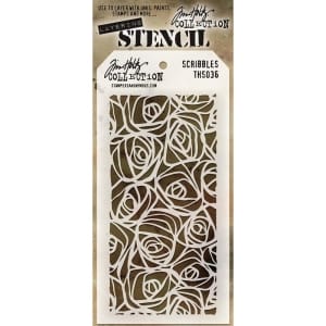 Tim Holtz Layering Stencil - Scribbles