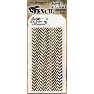 Tim Holtz Layering Stencil - Herringbone