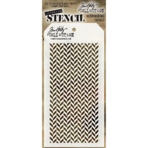 Tim Holtz Layering Stencil - Herringbone