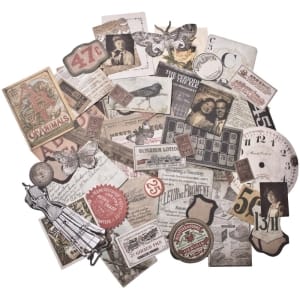 Tim Holtz Idealogy Ephemera Pack - Thrift Shop (54/pkg)