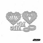 Steel Dies - Mr and Mrs (Set of 4 dies)