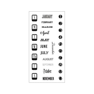 Fiskar Clear Stamps - Dates