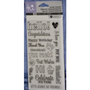 Hampton Art Clear Stamp - Hello