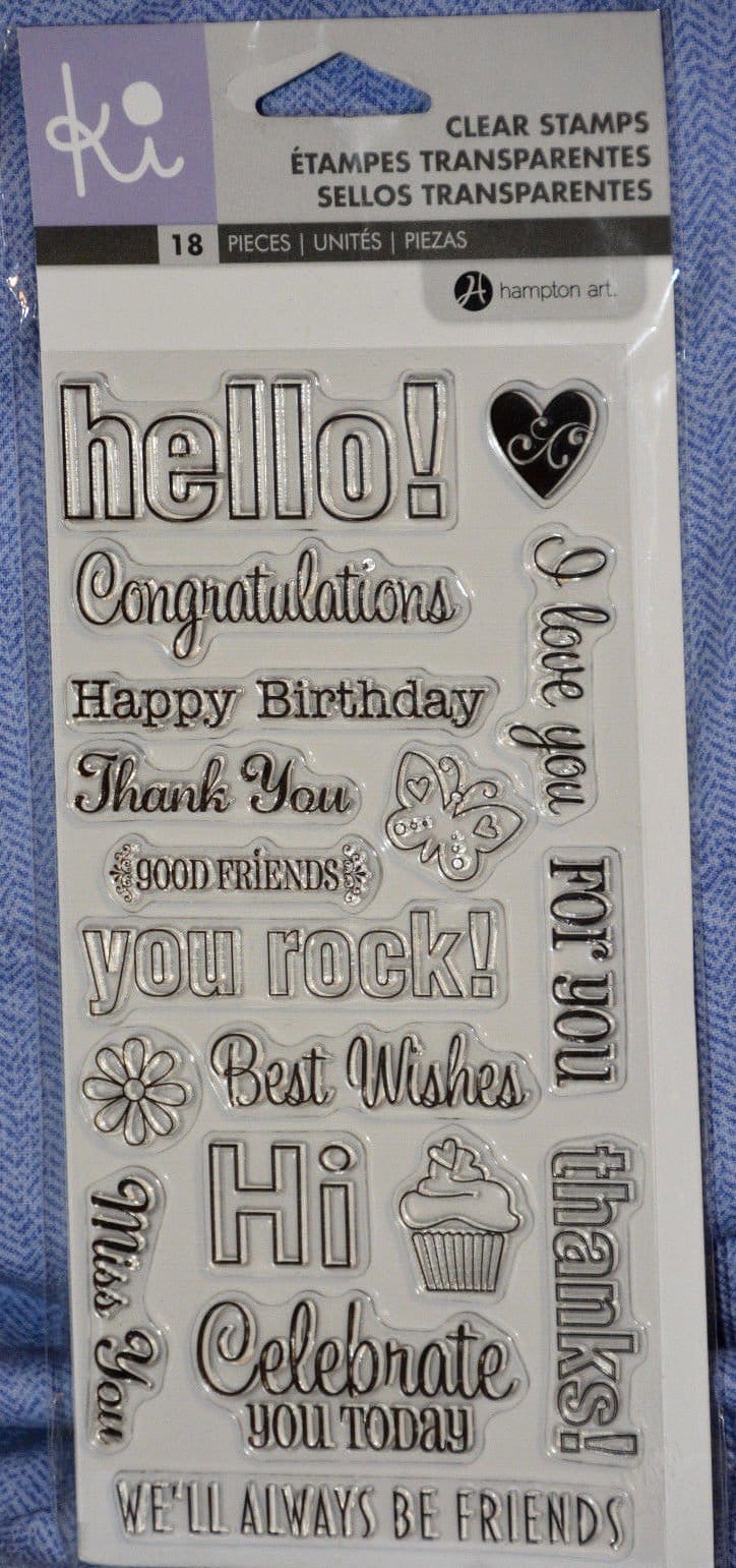 Hampton Art Clear Stamp - Hello