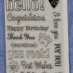 Hampton Art Clear Stamp - Hello
