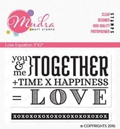 Mudra Craft Stamps - Love Equation mudra stamps love equation Mudra Craft Stamps - Love Equation