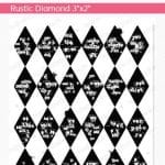 Mudra Craft Stamps - Rustic Diamond