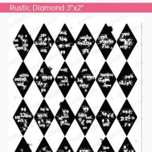 Mudra Craft Stamps - Rustic Diamond