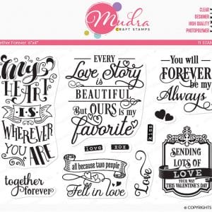 Mudra Craft Stamps - Together Forever