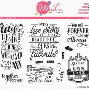 Mudra Craft Stamps - Together Forever