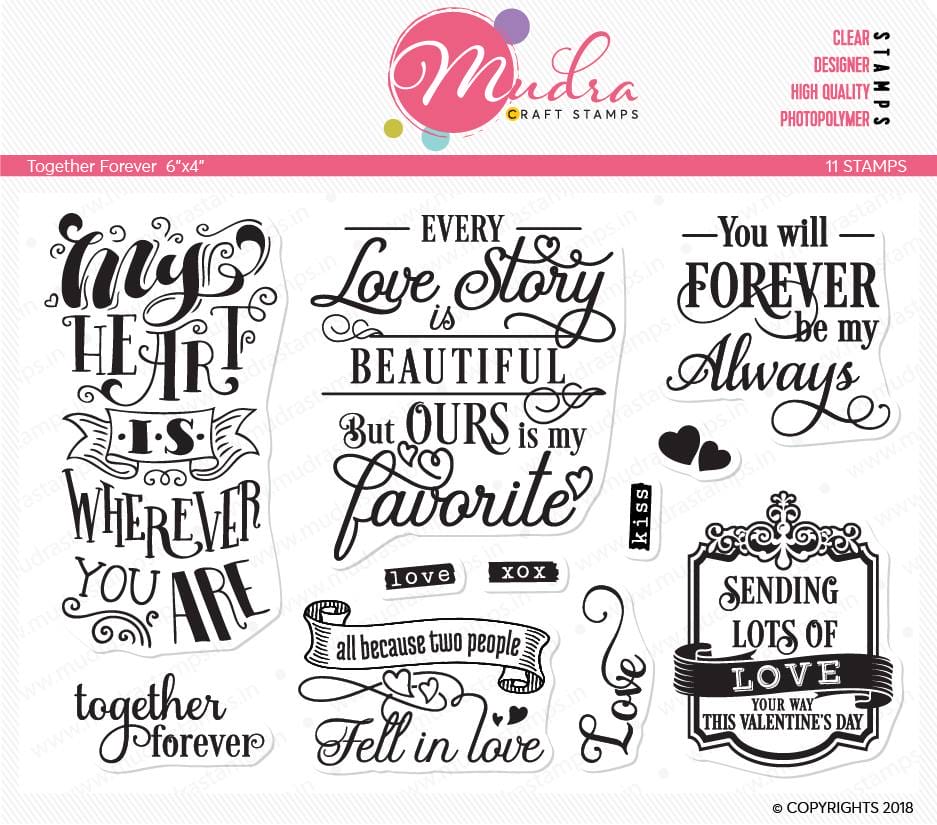 Mudra Craft Stamps - Together Forever