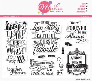 Mudra Craft Stamps - Together Forever