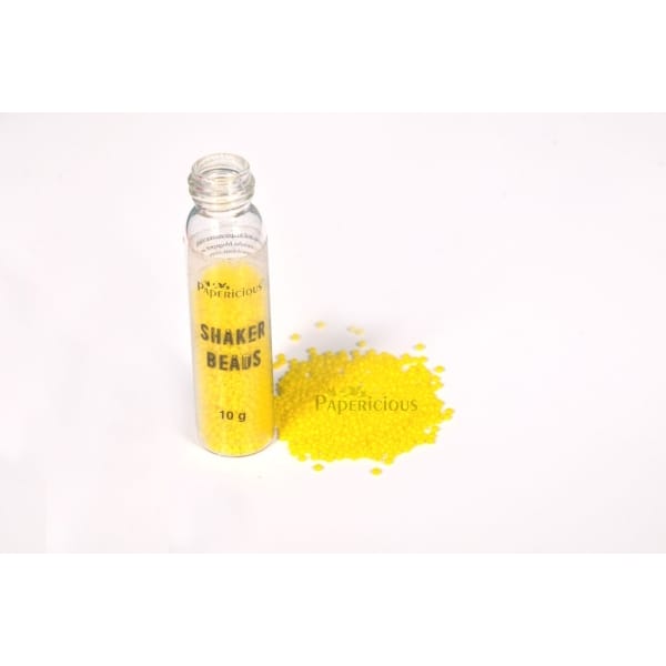 Papericious Shaker Beads - Yellow