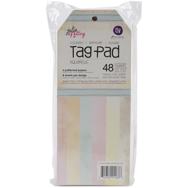 Julie Nutting Mixed Media Double-Sided Tag Pad 48/Pkg