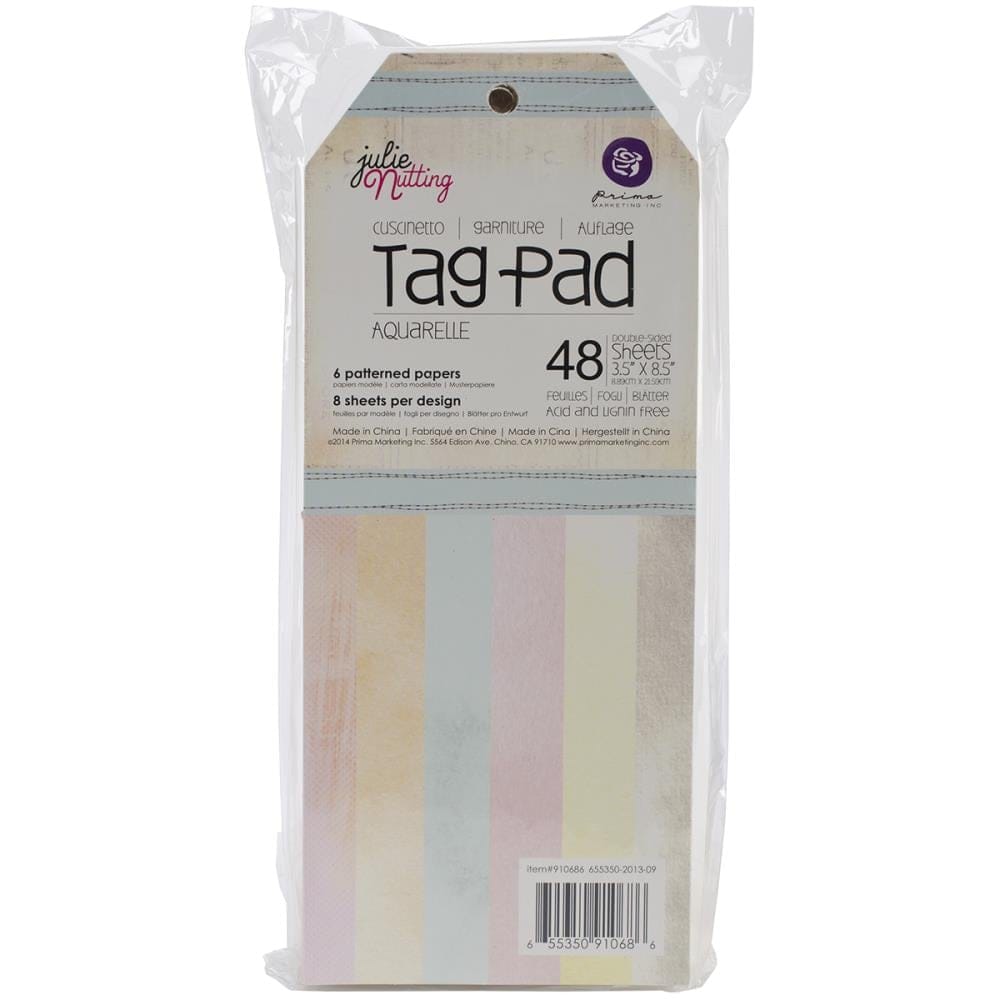 Julie Nutting Mixed Media Double-Sided Tag Pad 48/Pkg prima julie nutting tag apd Julie Nutting Mixed Media Double-Sided Tag Pad 48/Pkg