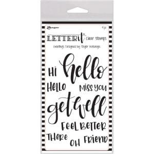 Ranger Letter IT Stamps - Greeting