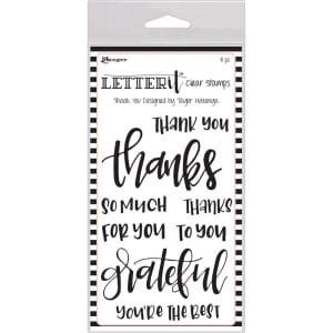 Ranger Letter IT Stamps - Thank You
