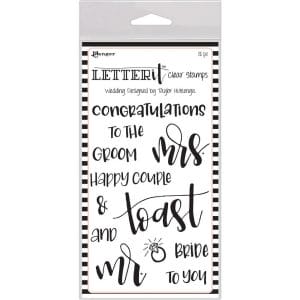 Ranger Letter IT Stamps - Wedding