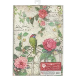 Stamperia Rice Paper A4 - Gate with Bird