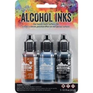 Tim Holtz Earth Tones Alcohol Inks - Miners Lantern (Pack of 3)
