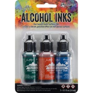 Tim Holtz Earth Tones Alcohol Inks - Rustic Lodge (Pack of 3)
