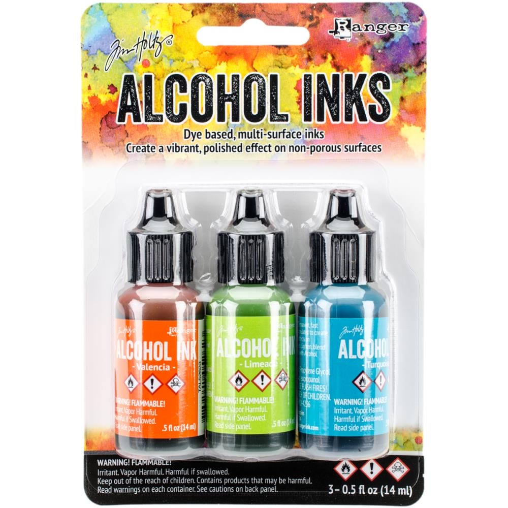 Tim Holtz Earth Tones Alcohol Inks - Springbreak (Pack of 3) tim holtz alcohol ink springbreak Tim Holtz Earth Tones Alcohol Inks - Springbreak (Pack of 3)