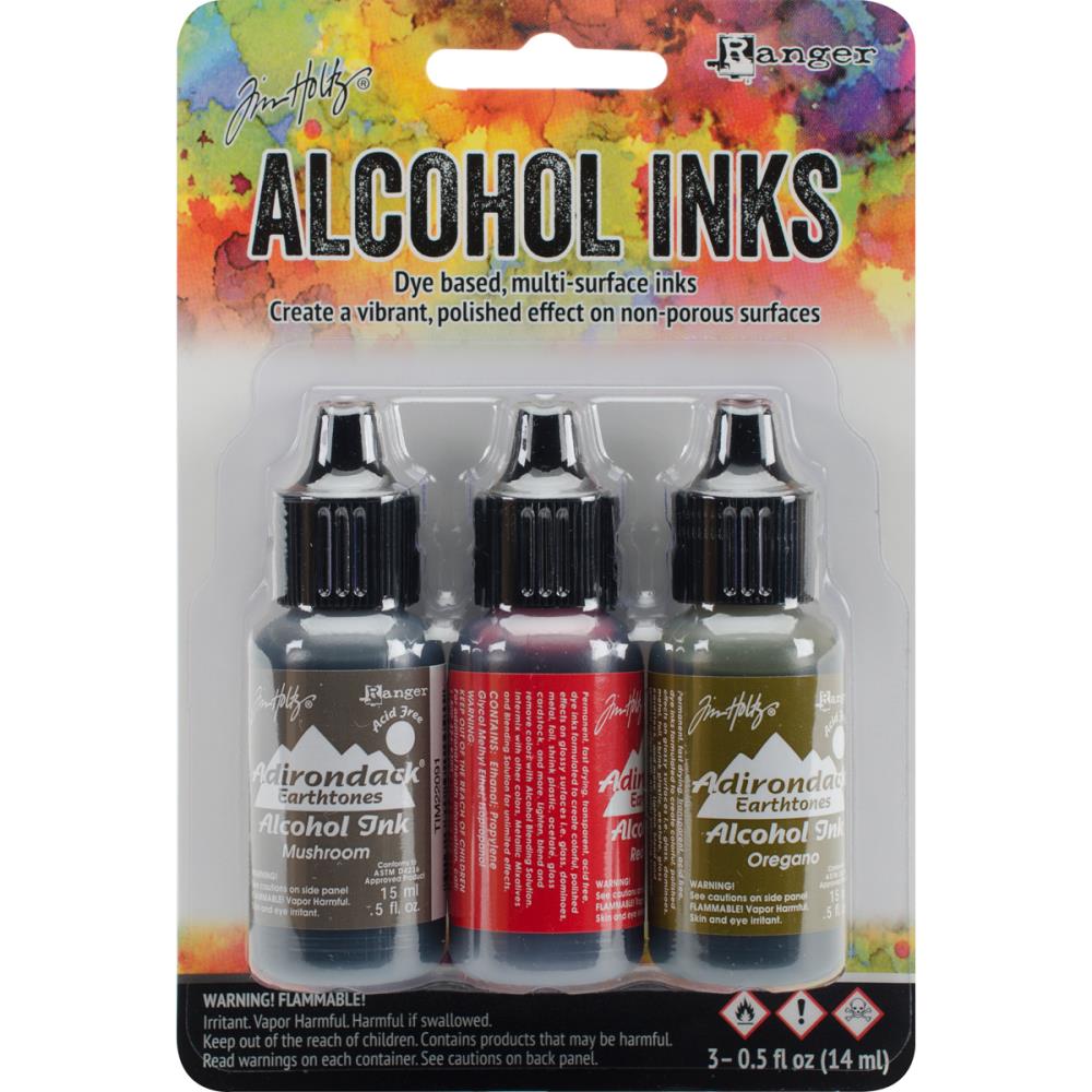 Tim Holtz Earth Tones Alcohol Inks - Tuscan Garden (Pack of 3) tim holtz alcohol ink tuscan garden Tim Holtz Earth Tones Alcohol Inks - Tuscan Garden (Pack of 3)